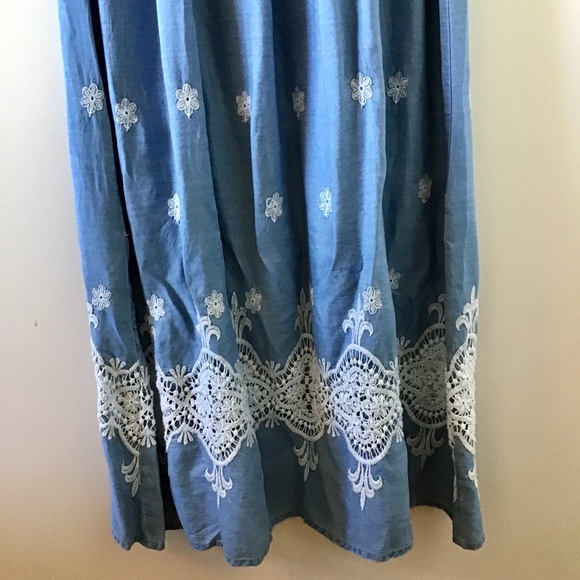 Desigual Innocense Maxi Dress With Embroidery - Picture 5 of 9